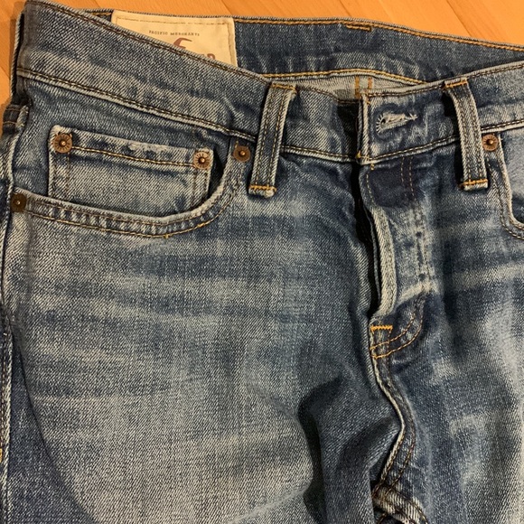 EUC Hollister Button Fly Skinny Blue Jeans 30x30 - Picture 6 of 16